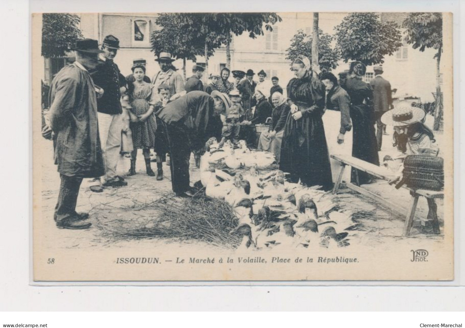 ISSOUDUN - Le Marché à La Volaille, Place De La République - Très Bon état - Issoudun