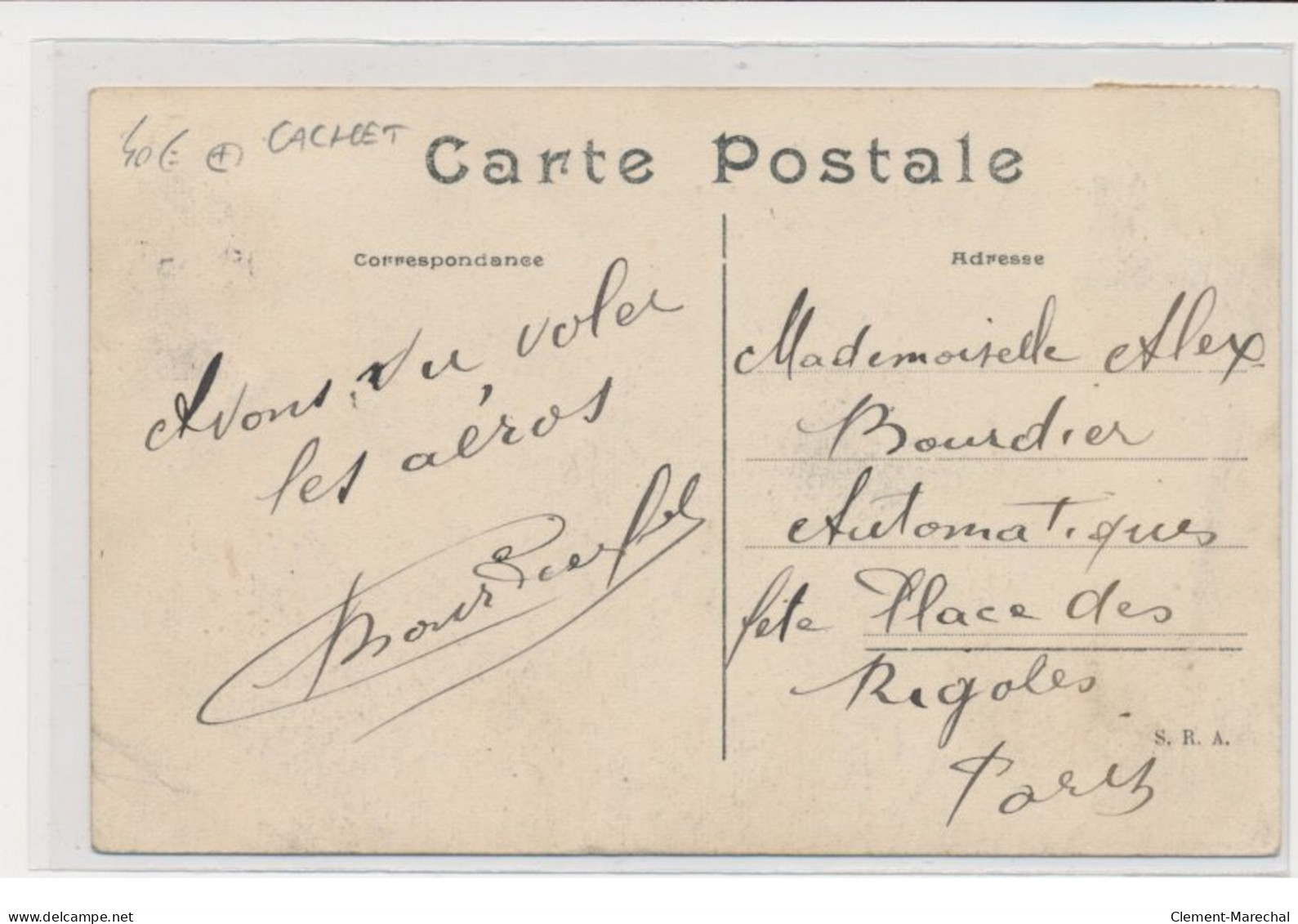 PORT AVIATION JUVISY - Cachet - Grande Quinzaine De Paris - Octobre 1909 - Paulhan Sur Biplan - Très Bon état - Juvisy-sur-Orge
