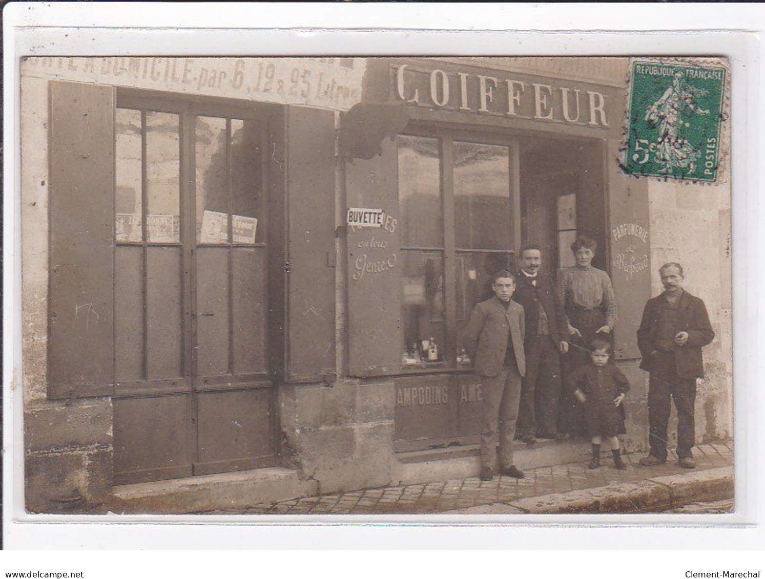 BORDEAUX : Carte Photo D'un Salon De Coiffure (coiffeur) - Très Bon état - Bordeaux