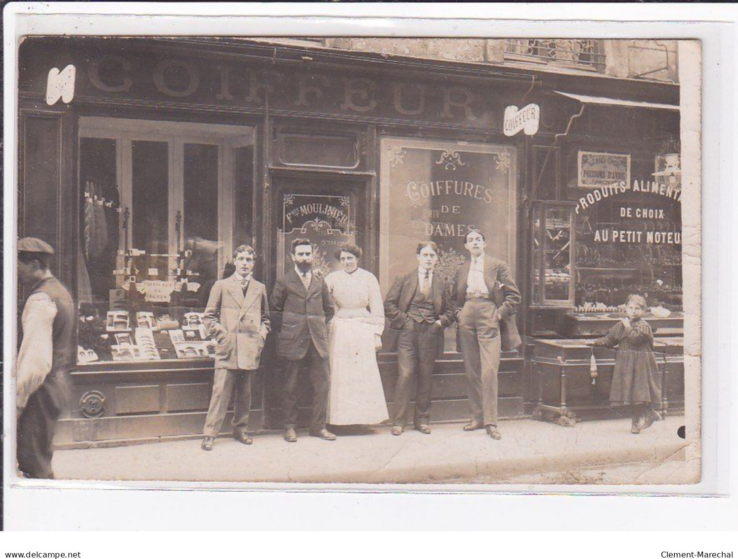 PARIS 11 ème : Carte Photo Du Salon De Coiffure Moulinier Au 8 Rue Popincourt - état - Distretto: 11