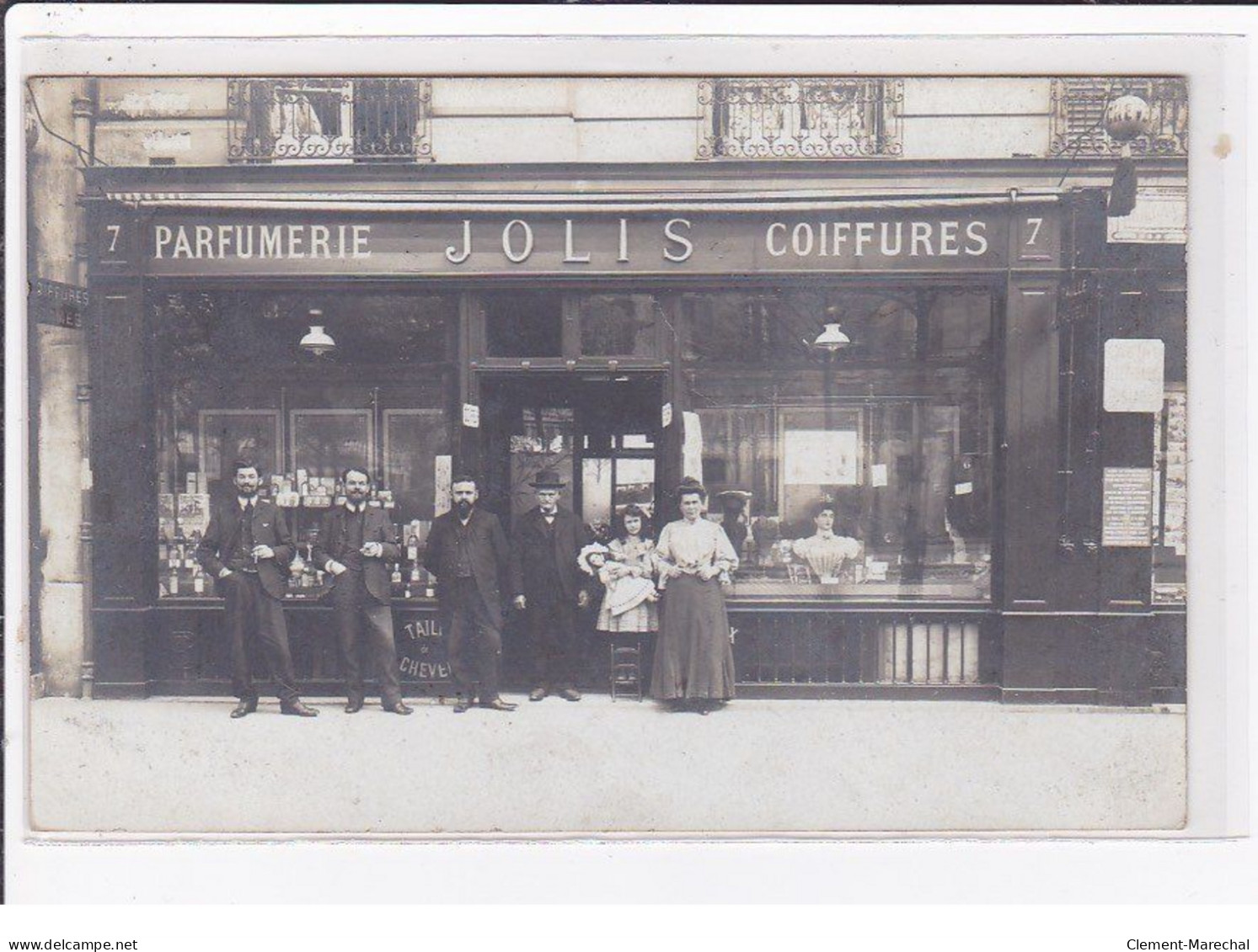 PARIS 13 ème : Carte Photo Du Salon De Coiffure JOLIS Au 7-9 Boulevard Arago (parfumerie) - Très Bon état - Paris (13)