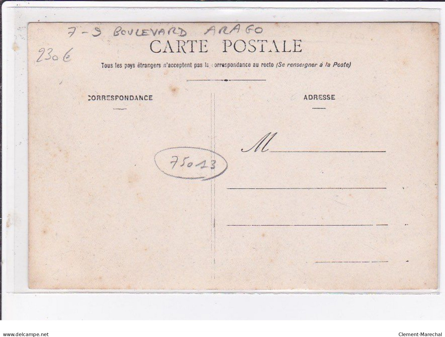 PARIS 13 ème : Carte Photo Du Salon De Coiffure JOLIS Au 7-9 Boulevard Arago (parfumerie) - Très Bon état - Distretto: 13