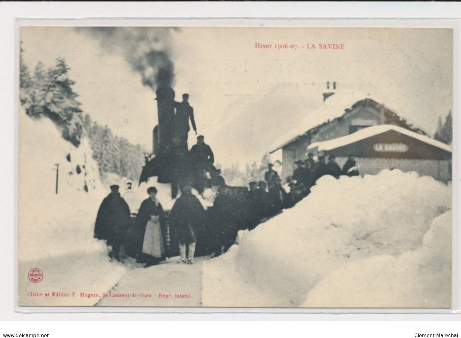 LA SAVINE - Hiver 1906 - Gare - Très Bon état - Andere & Zonder Classificatie