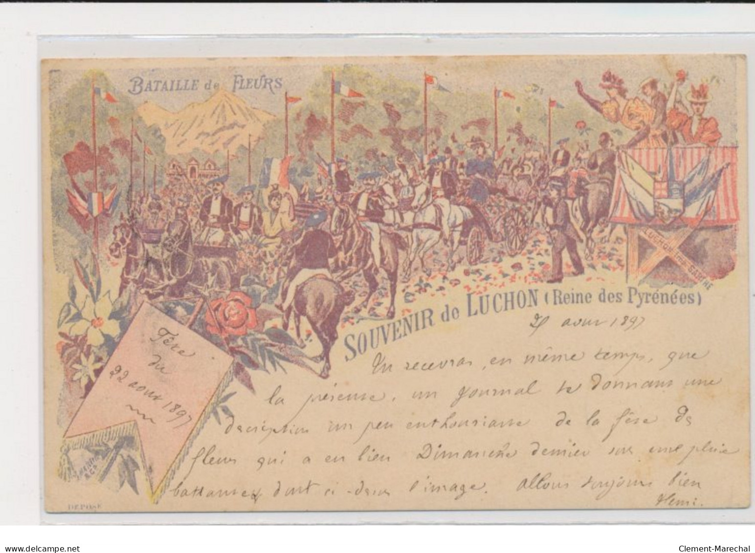 LUCHON - 1897 Carte Précurseur - état - Luchon