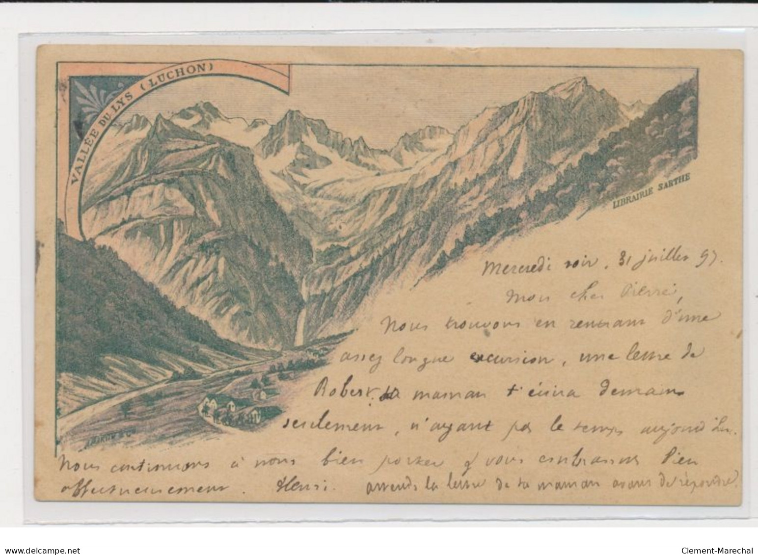 LUCHON - 1897 Carte Précurseur - état - Luchon