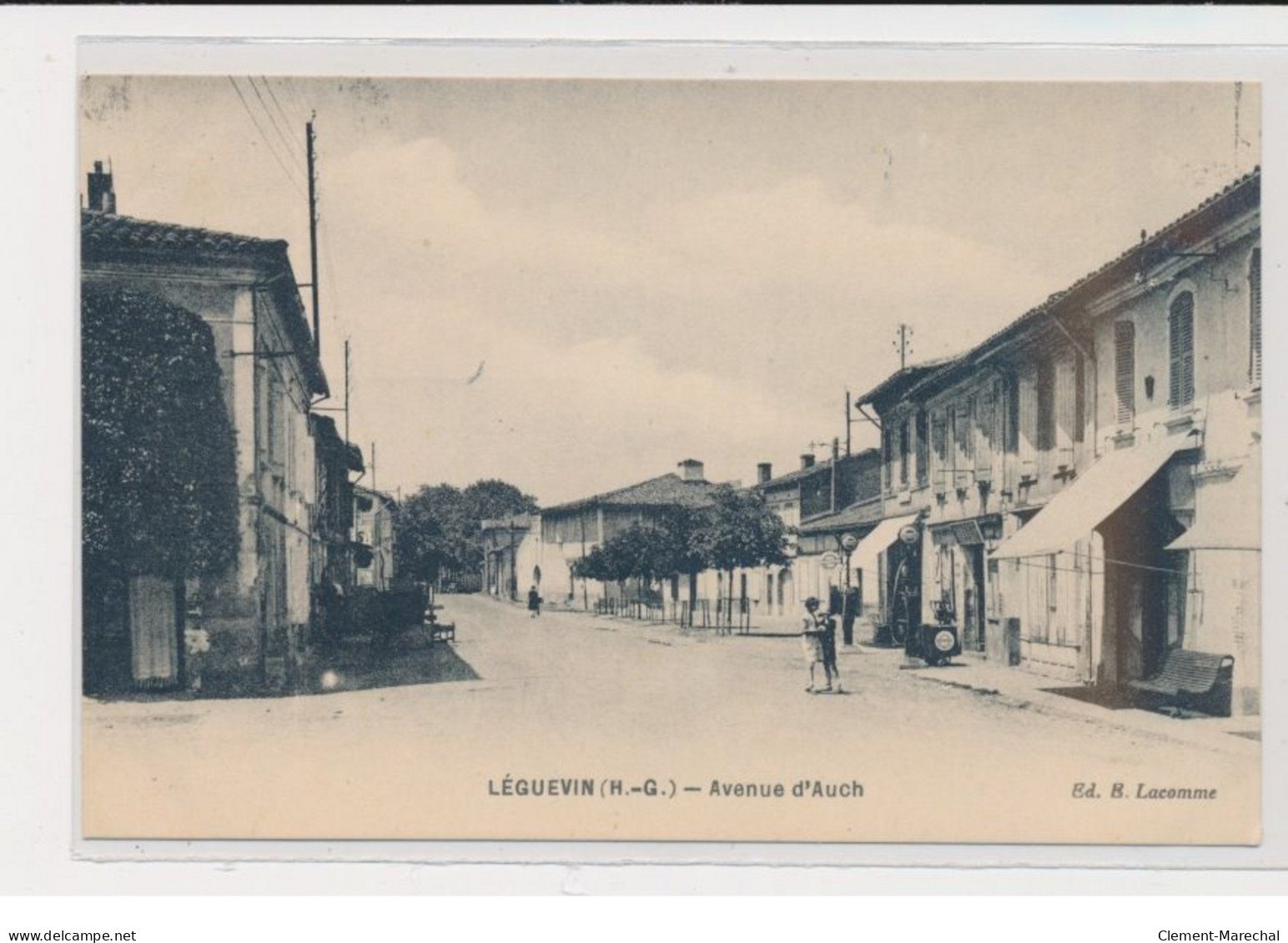 LEGEUVIN - Avenue D'Auch - Station De Service - Très Bon état - Autres & Non Classés