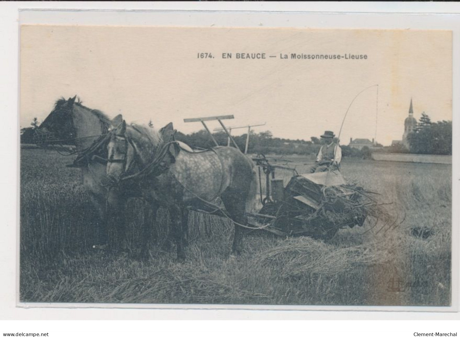 EN BEAUCE - La Moissonneuse-lieuse - Très Bon état - Altri & Non Classificati