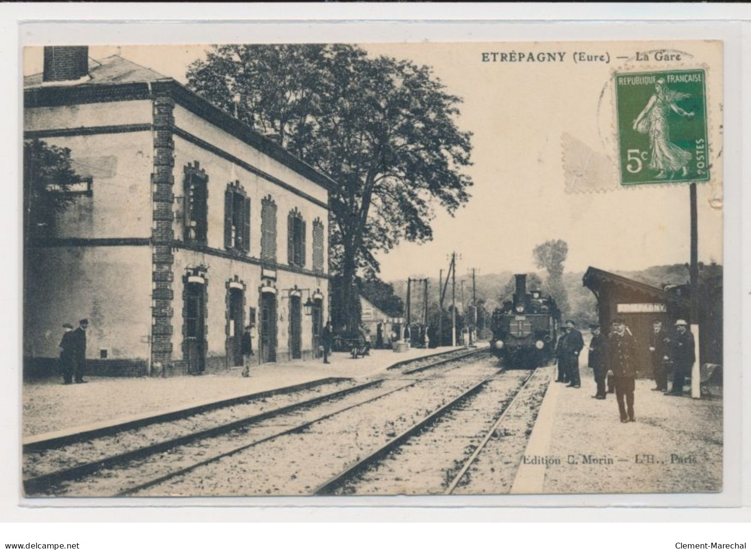 ETREPAGNY- La Gare - Très Bon état - Autres & Non Classés