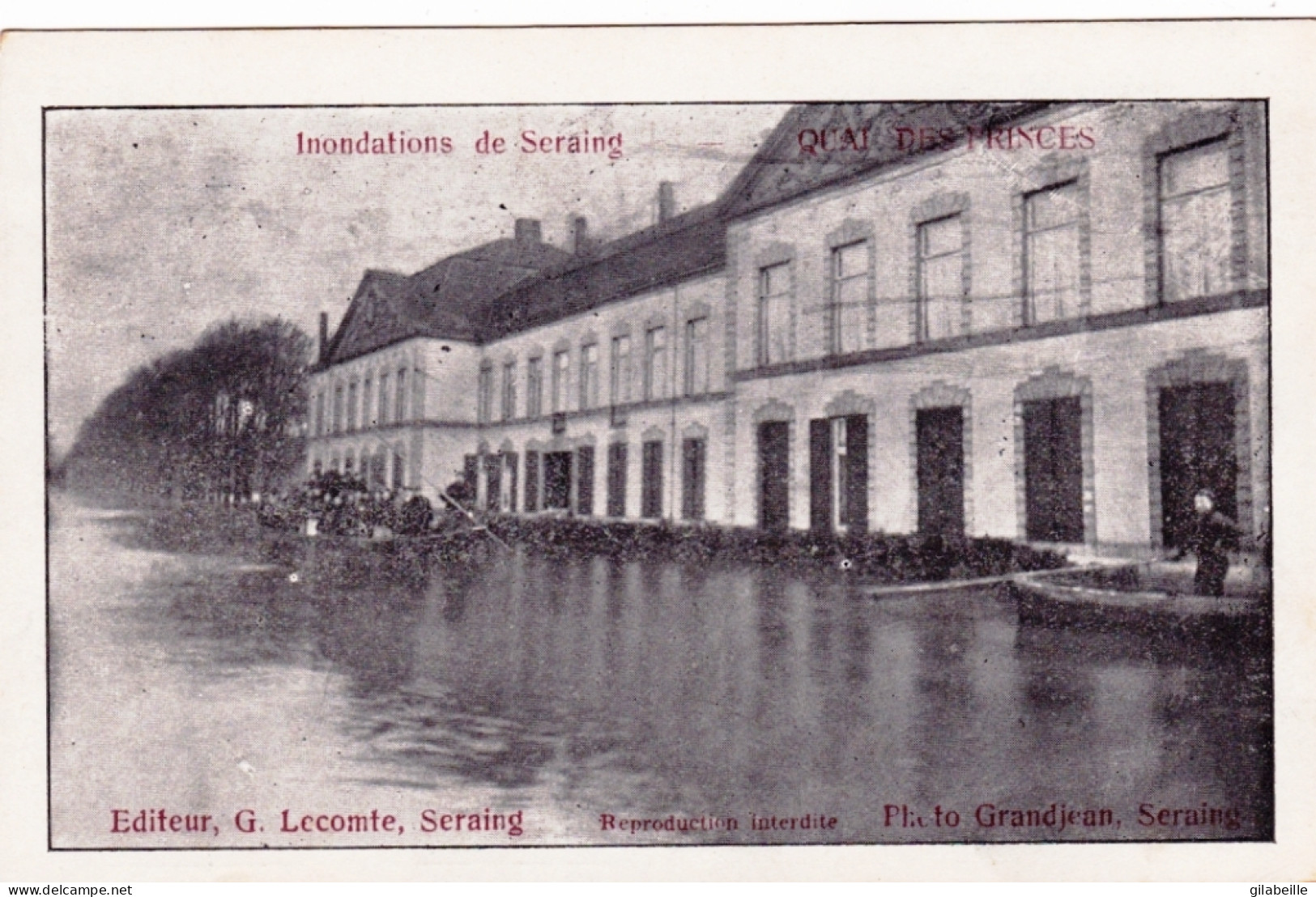 Inondations De SERAING ( Liege ) - Quai Des Princes - Seraing