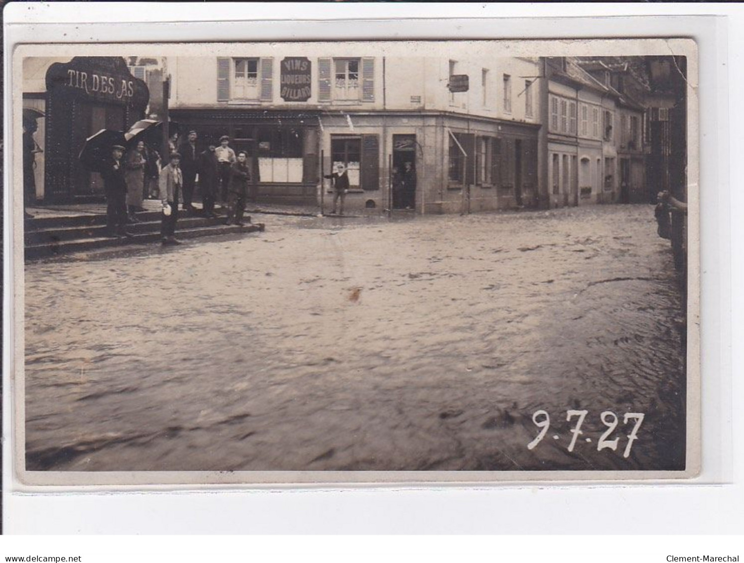 VIARMES : Carte Photo Des Inondation De 1927 (crues - Tir Des As) - Bon état - Viarmes