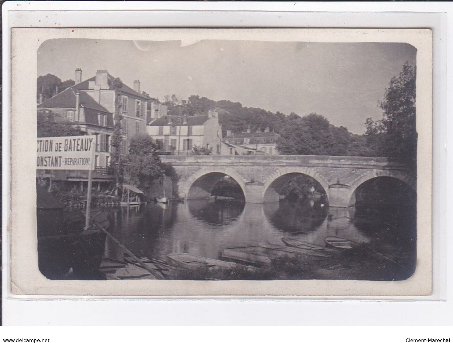 VILLENEUVE SAINT GEORGES : Carte Photo (fabrication De Bateaux CONSTANT) - Très Bon état - Villeneuve Saint Georges