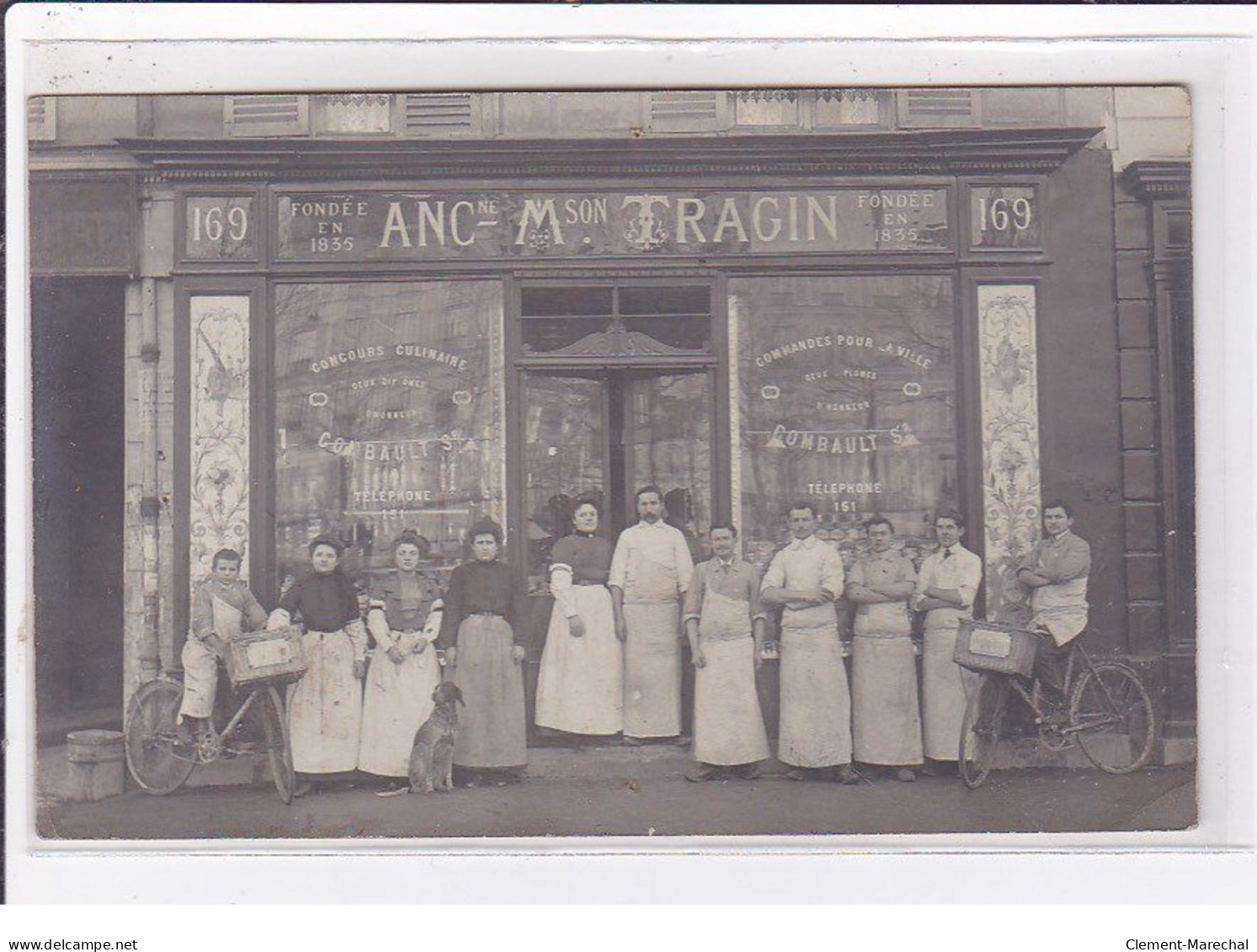 NEUILLY SUR SEINE : Carte Photo De L'ancienne Maison TRAGIN Au 169 Avenue De Neuilly - Très Bon état - Neuilly Sur Seine