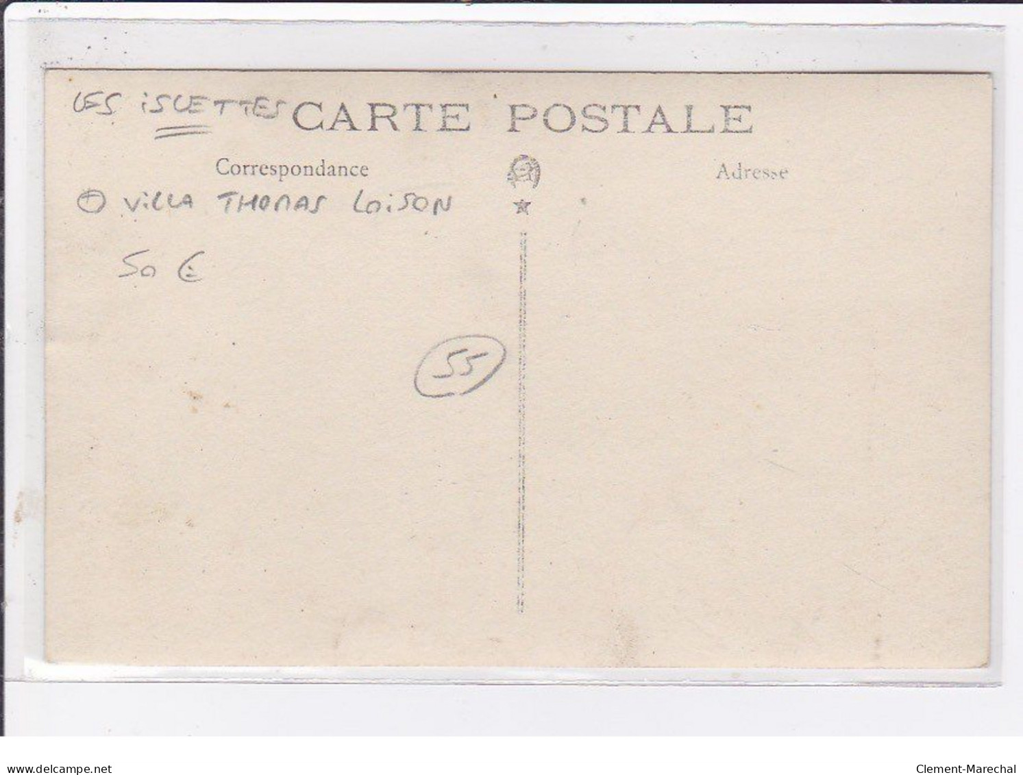 LES ISLETTES : Carte Photo De La Villa Thomas Loison - Très Bon état - Other & Unclassified