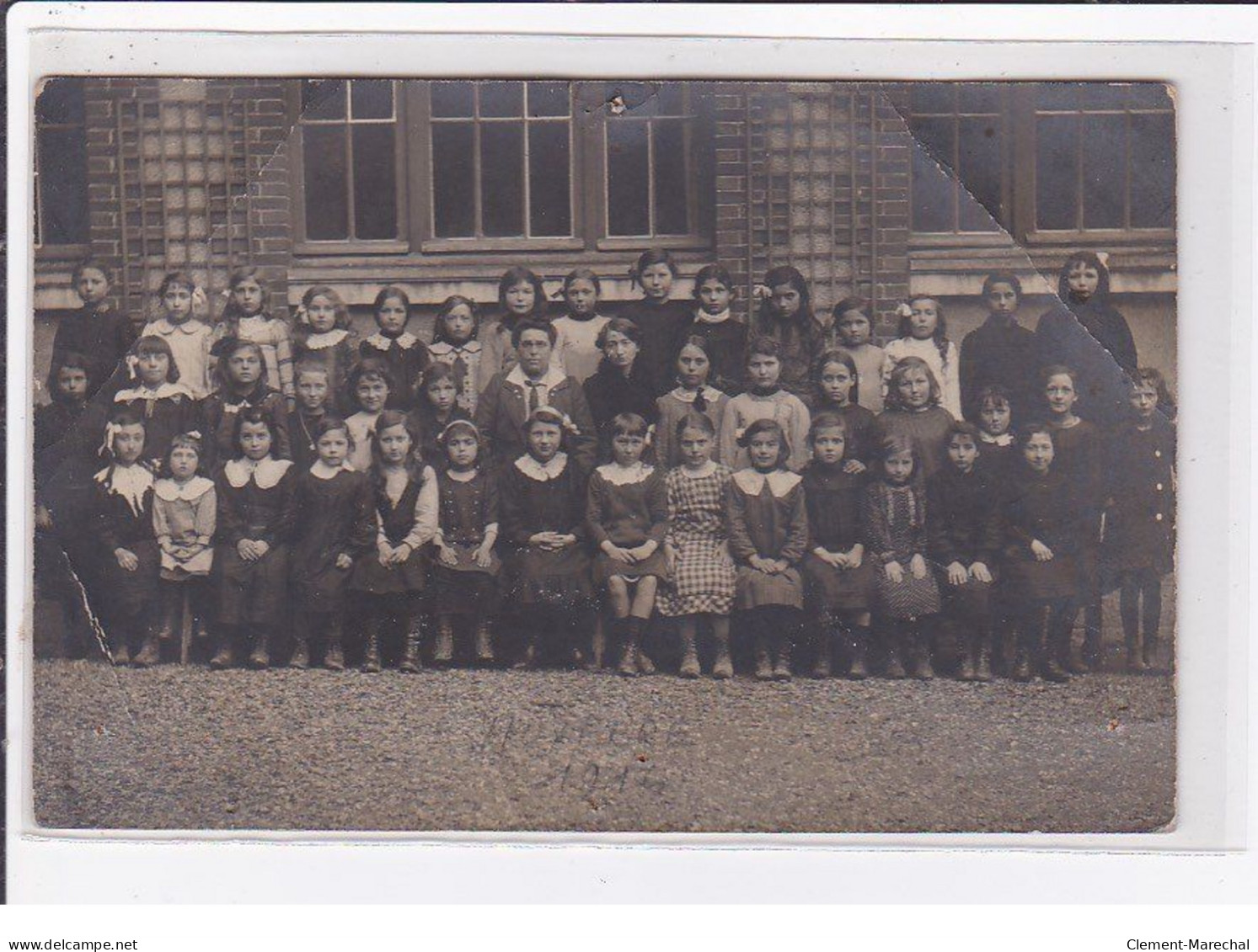 AUXERRE : Carte Photo D'une Classe D'école En 1906 - état - Auxerre