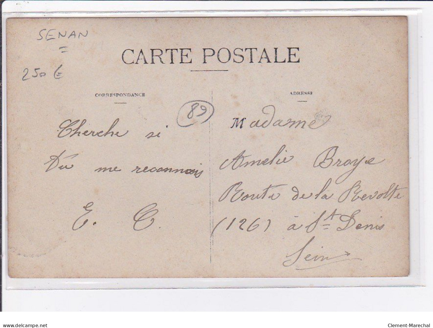 SENAN : Carte Photo D'une Boulangerie - Très Bon état - Other & Unclassified