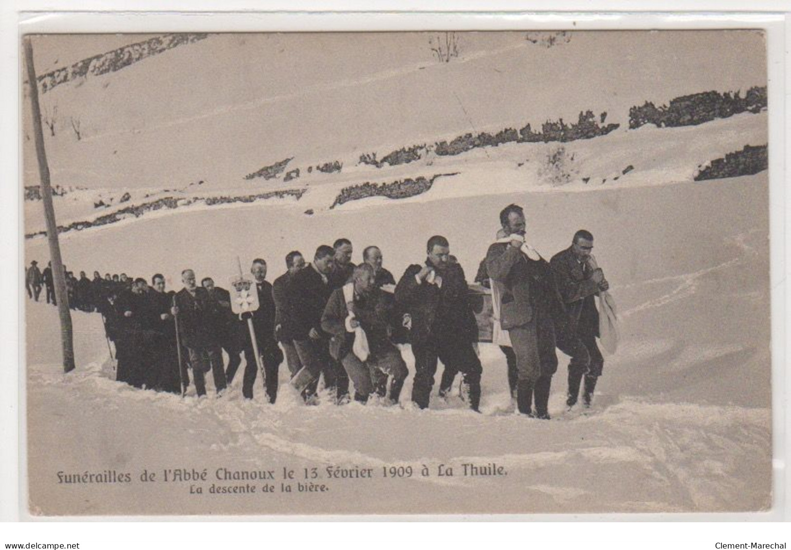 LA THUILE : Funérailles De L'Abbé Chanoux En 1909 - Très Bon état - Autres & Non Classés