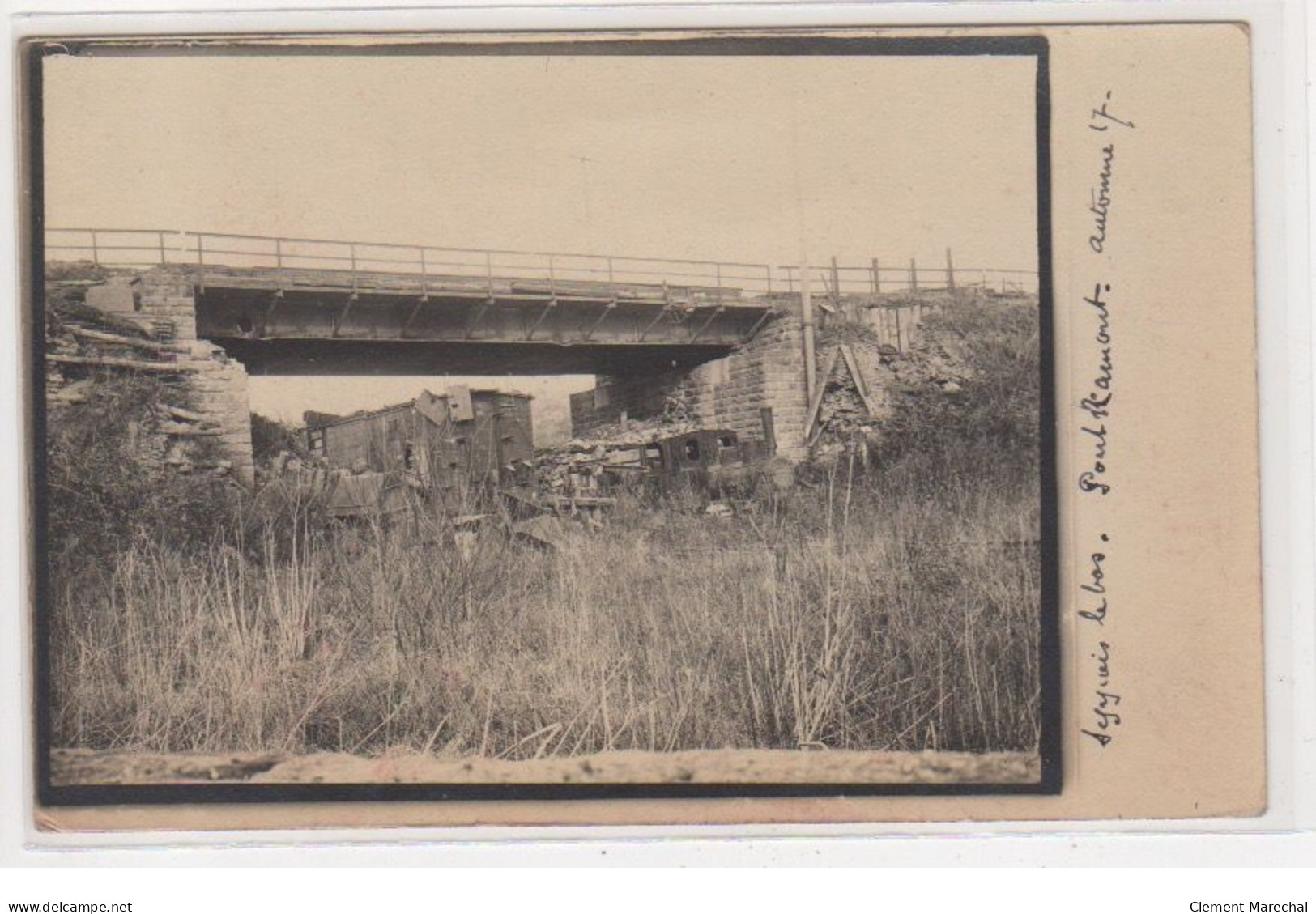 SEPPOIS LE BAS : Carte Photo D'un Accident De Chemin De Fer - Bon état (traces Au Dos) - Other & Unclassified