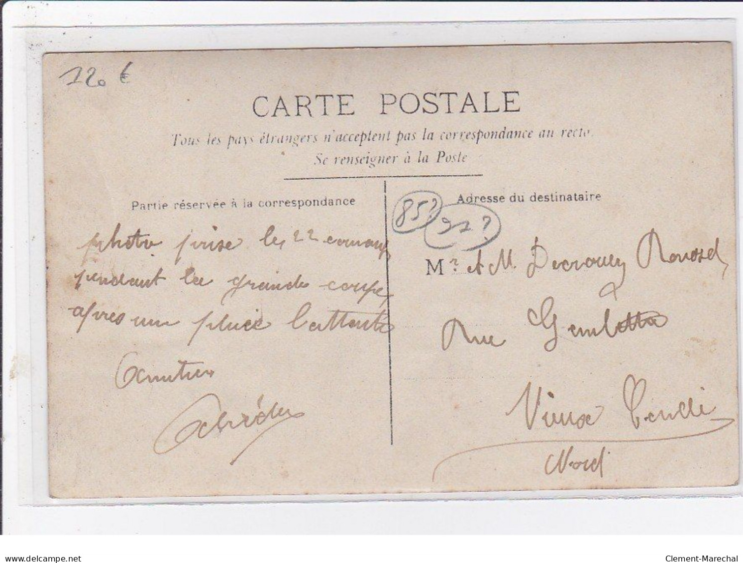 FONTENAY LE VICOMTE ? (COMTE) : Carte Photo De L'équipe De Dégarnissage - Chemin De Fer - Bon état - Other & Unclassified