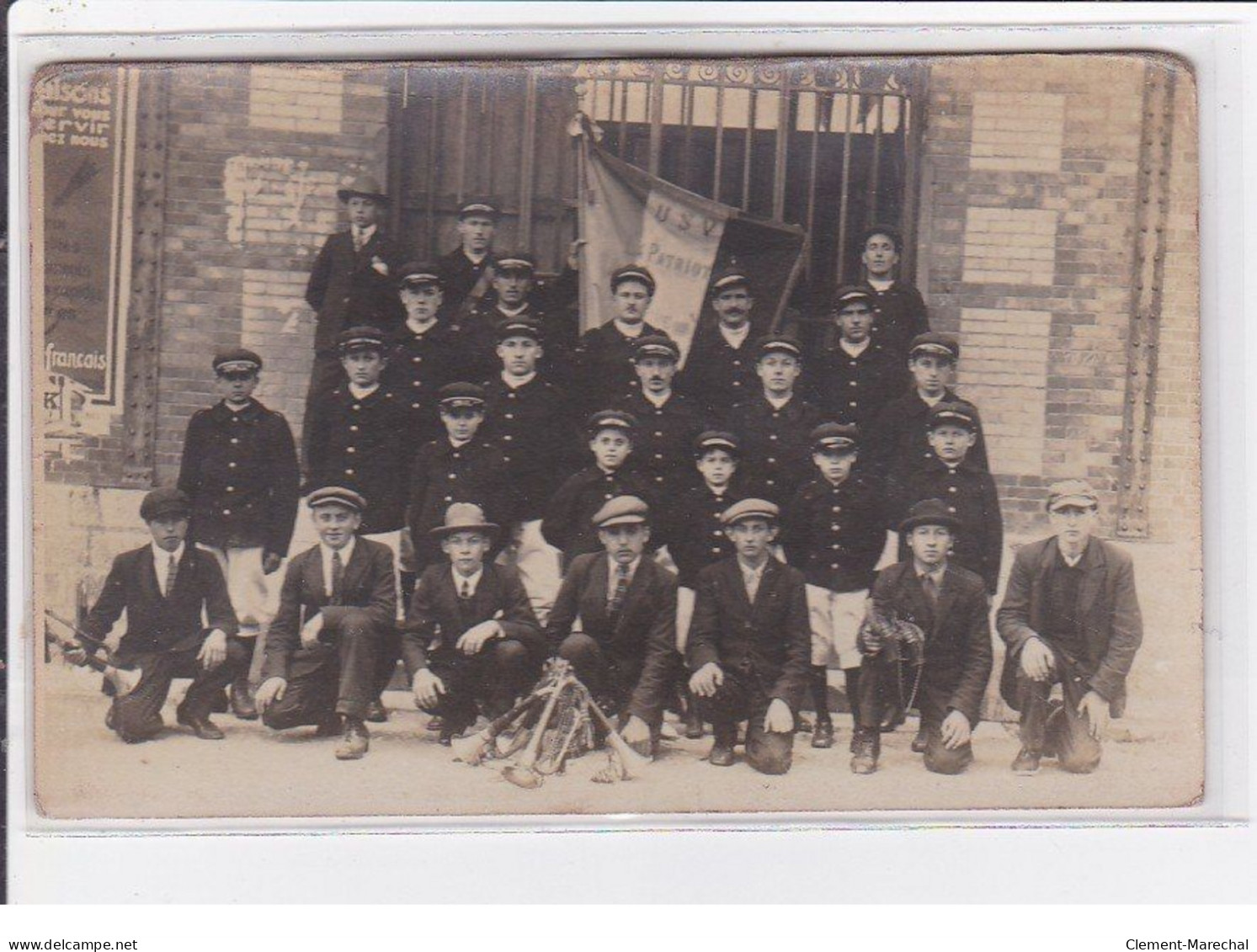 VILLENEUVE SUR YONNE : Carte Photo De La Fanfare "la Patriote" - Bon état - Villeneuve-sur-Yonne