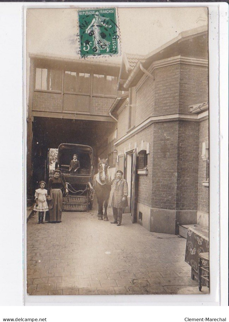 SAINT OUEN : Carte Photo D'un Attelage De Livraison - Très Bon état - Saint Ouen