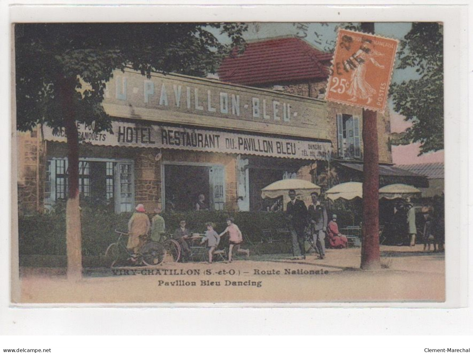 VIRY CHATILLON : Route Nationale - Pavillon Bleu Dancing - Très Bon état - Viry-Châtillon