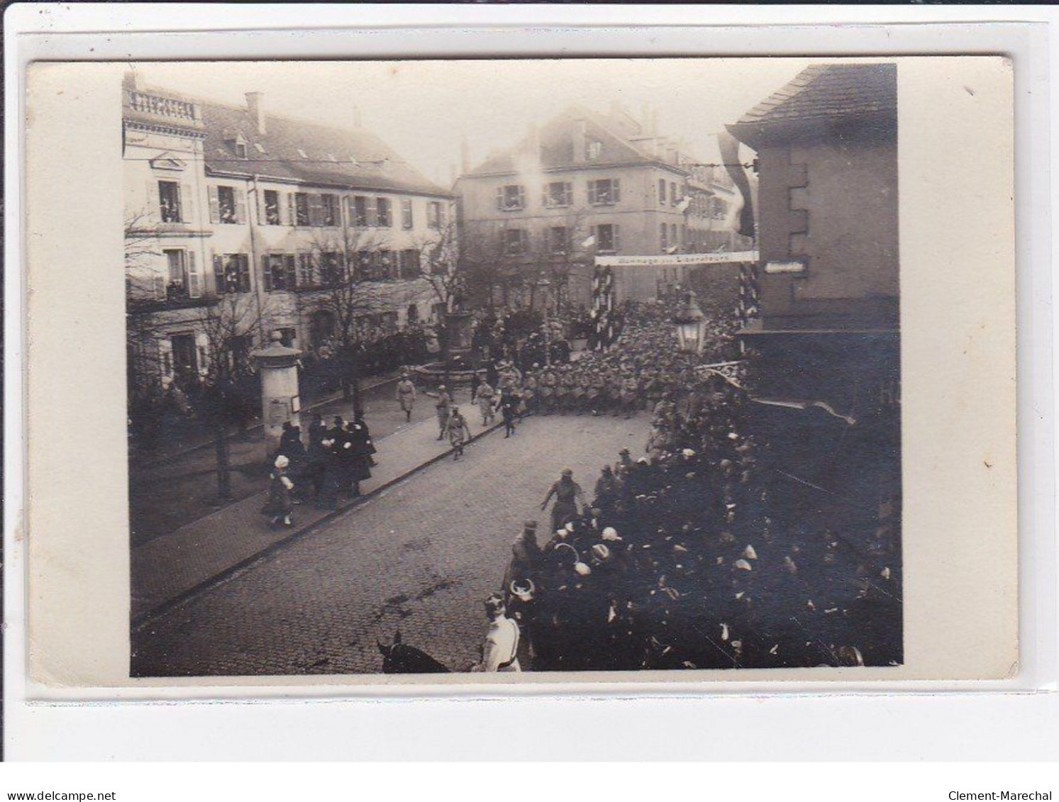 SARREGUEMINES : Lot De 6 Cartes Photo - Fêtes De La Libération (militaire - Guerre 14-18) - Très Bon état - Sarreguemines