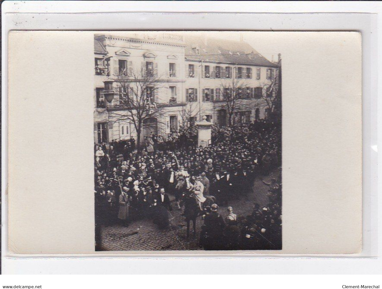 SARREGUEMINES : lot de 6 cartes photo - fêtes de la Libération (militaire - guerre 14-18) - très bon état