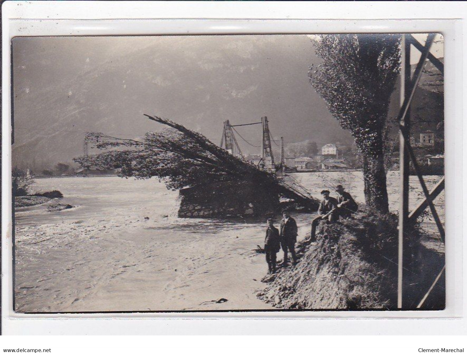 VEUREY : Lot De 4 Cartes Photo Des Inondation En 1928 - Très Bon état - Sonstige & Ohne Zuordnung