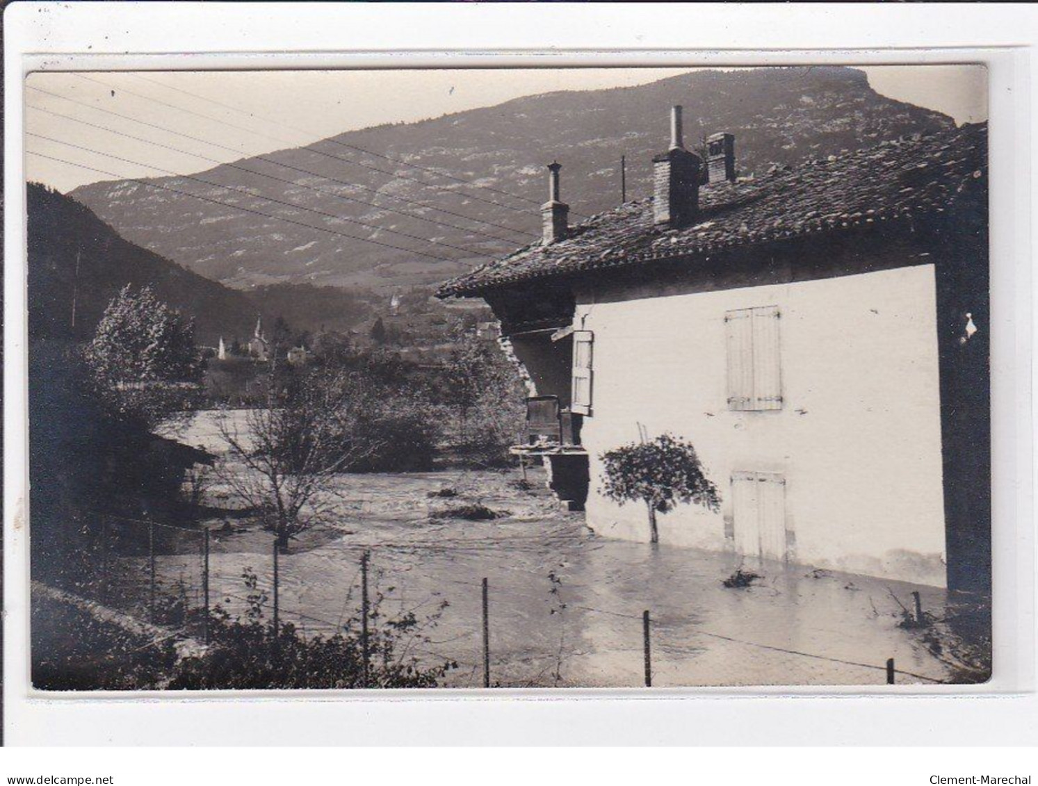 VEUREY : Lot De 4 Cartes Photo Des Inondation En 1928 - Très Bon état - Sonstige & Ohne Zuordnung