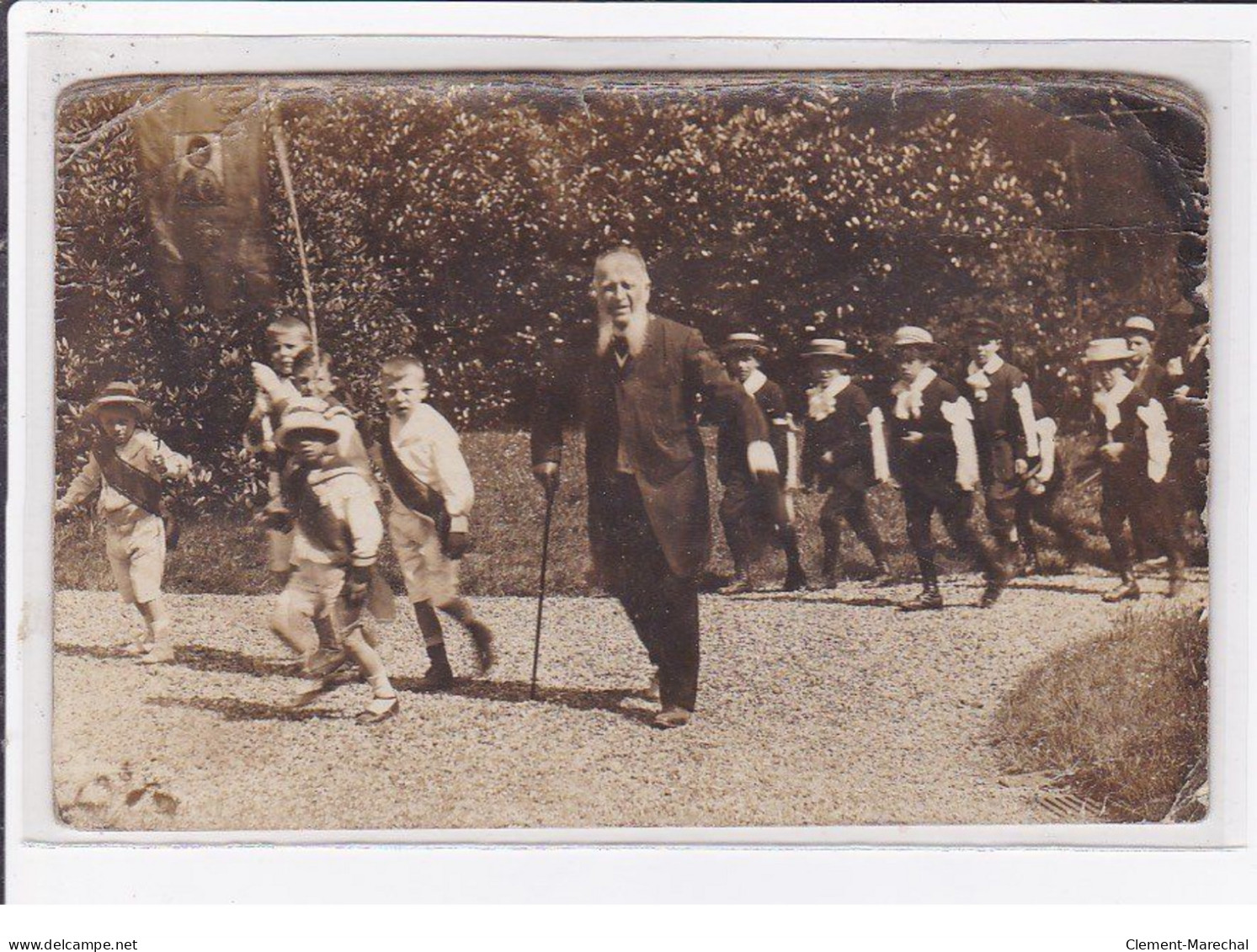 CLAMART : Carte Photo (école - Fête)  (photo Bonnet) - état - Clamart