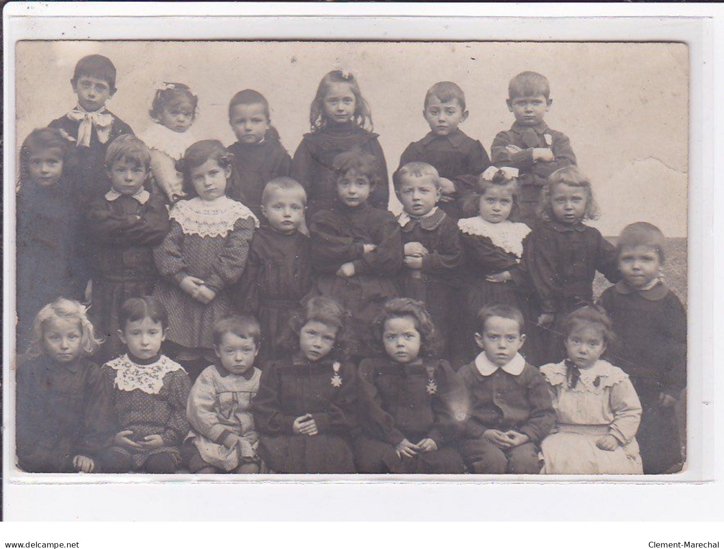 MONTROUGE : Carte Photo D'une Classe D'école En 1908 - Très Bon état - Montrouge