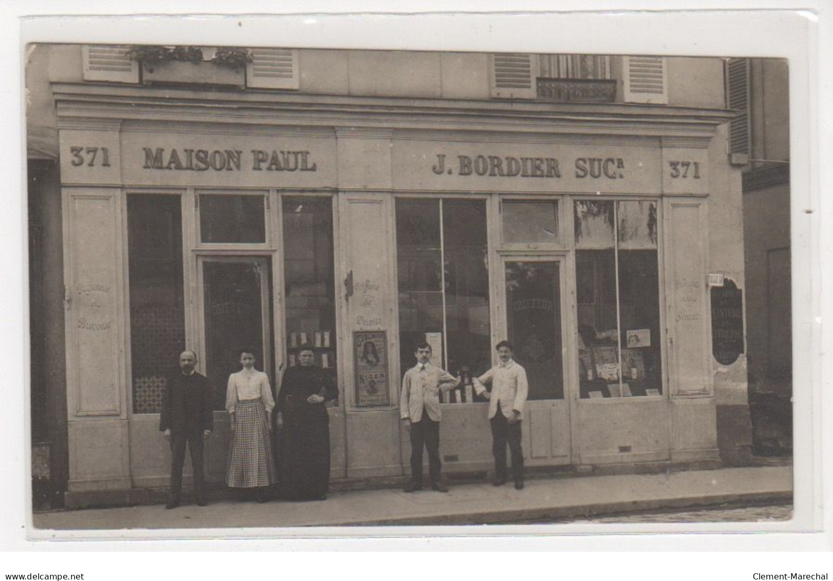 PARIS : Carte Photo Du Salon De Coiffure PAUL Au 371 Rue De Vaugirard (coiffeur) - Très Bon état - Arrondissement: 15