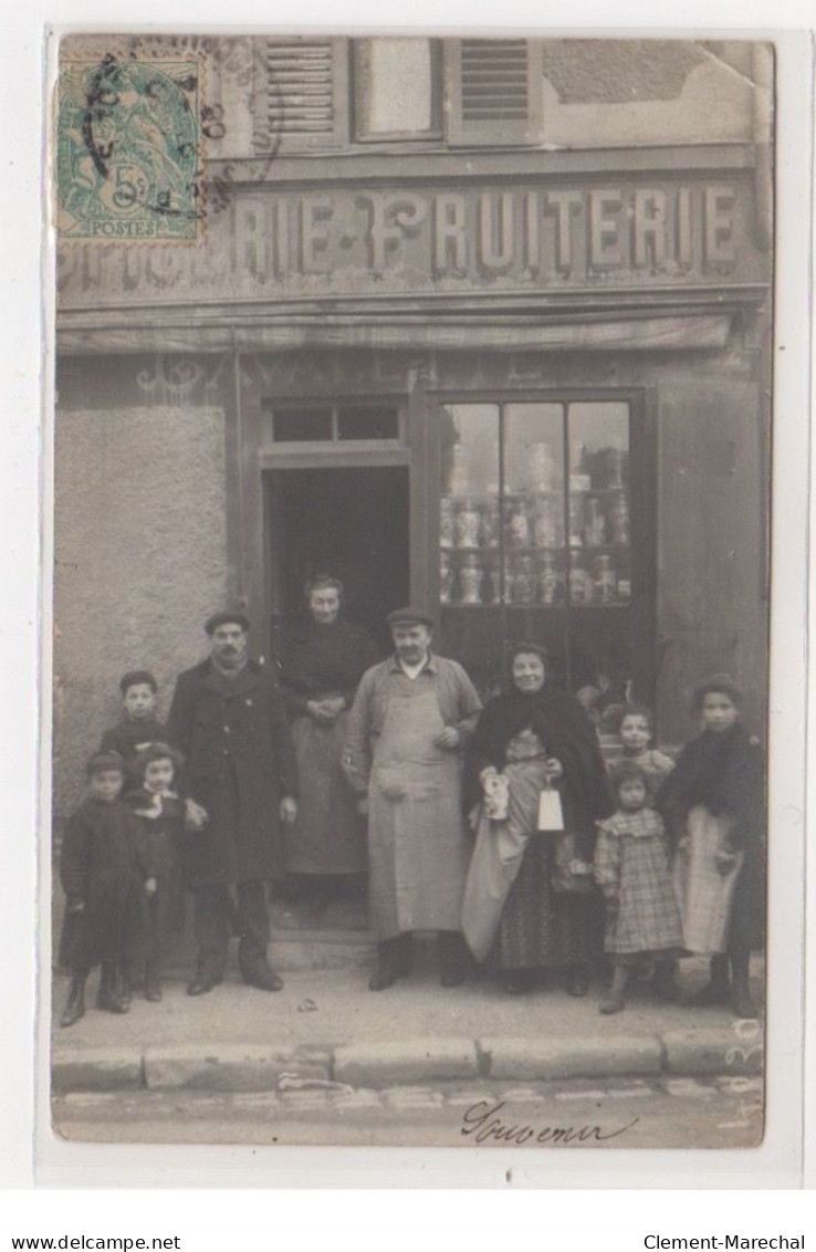 PARIS : Carte Photo De L'épicerie Fruiterie Lavalette Au 64 Rue De La Jonquière - Bon état - Arrondissement: 17