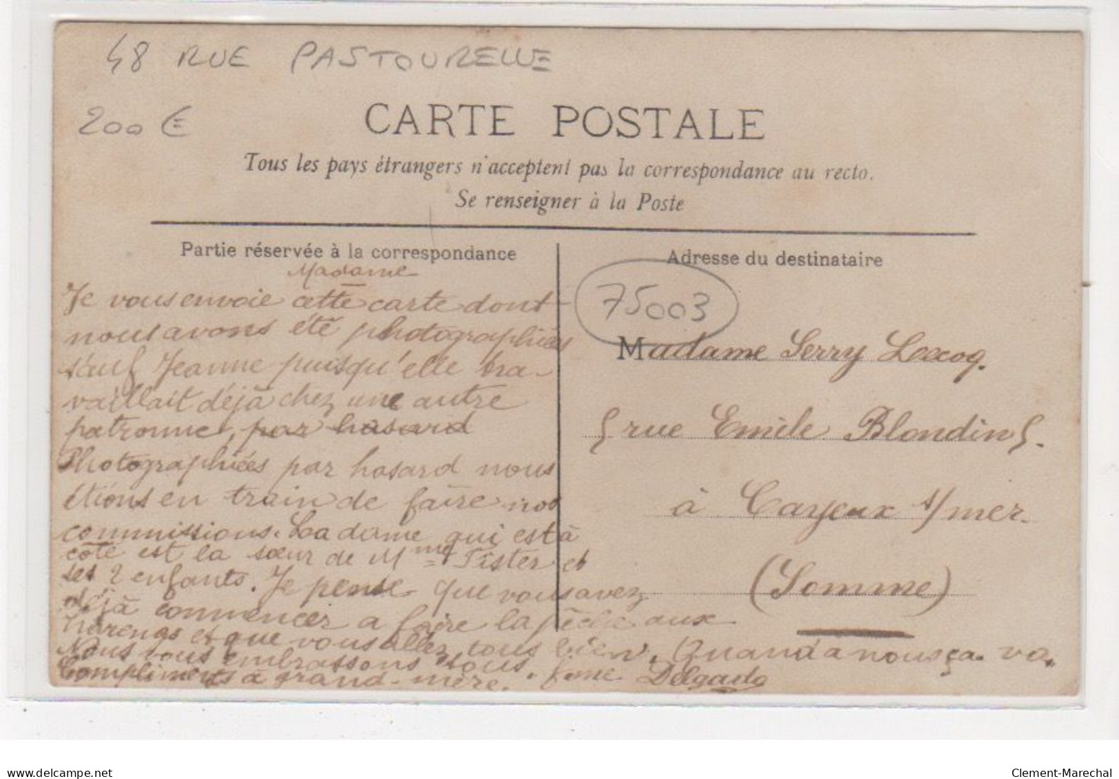 PARIS 12ème : Carte Photo Du Magasin De Cafés Et Thés "au Comptoir Des Colonies" Au 284 Rue De Charenton - Très Bon état - District 12