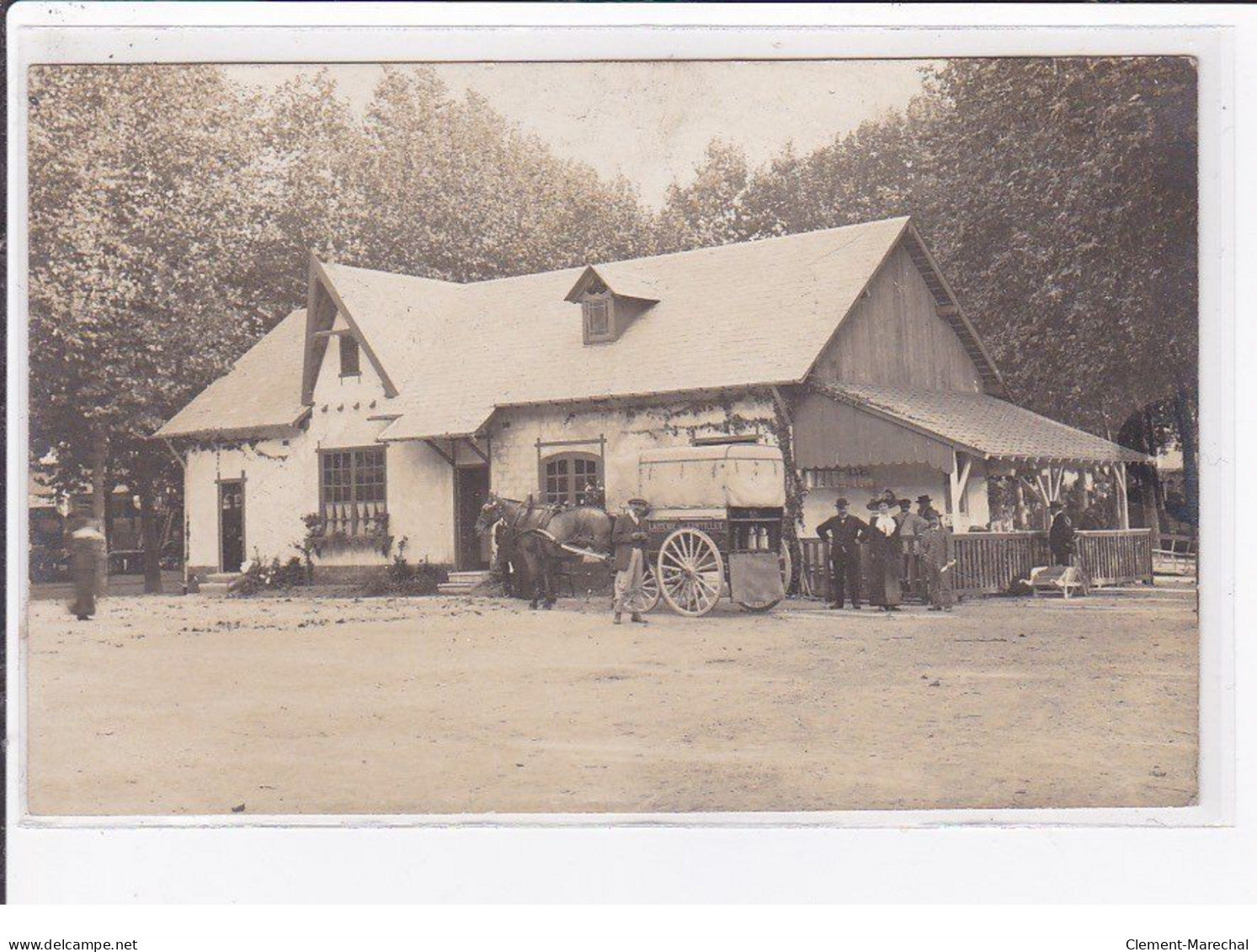 Carte Photo D'un Attelage De La Laiterie De Fontillet - Très Bon état - Otros & Sin Clasificación