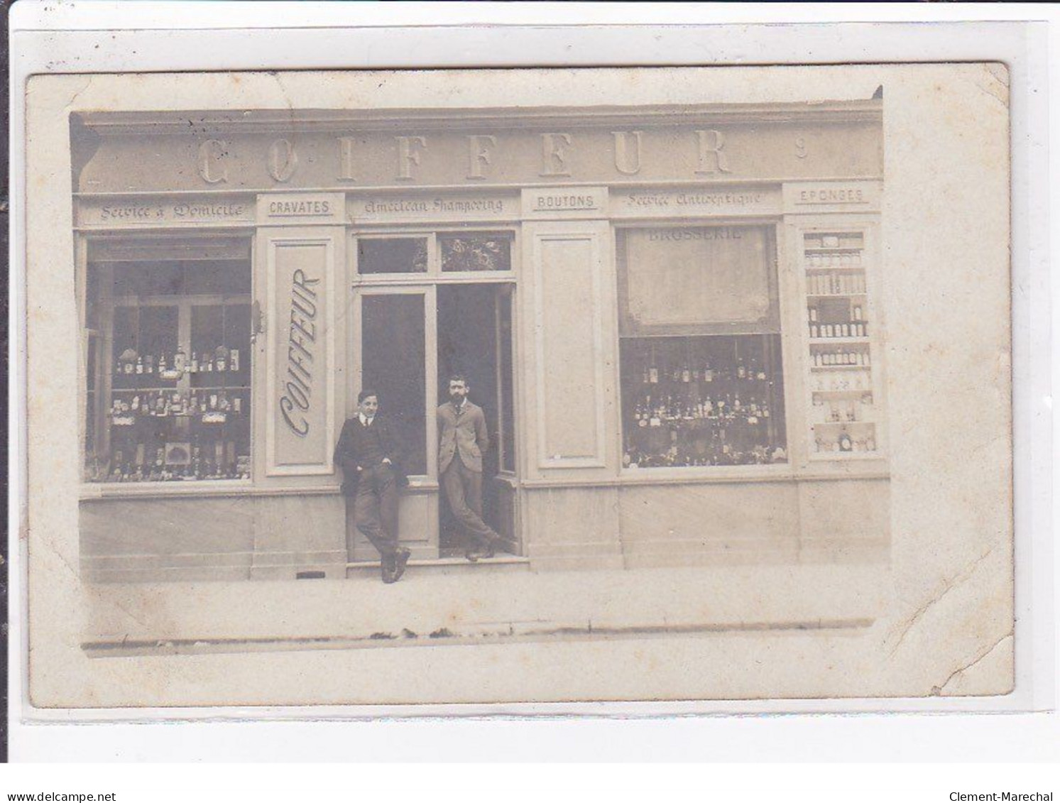 NICE : Carte Photo D'un Salon De Coiffure (Coiffeur) - état - Sonstige & Ohne Zuordnung