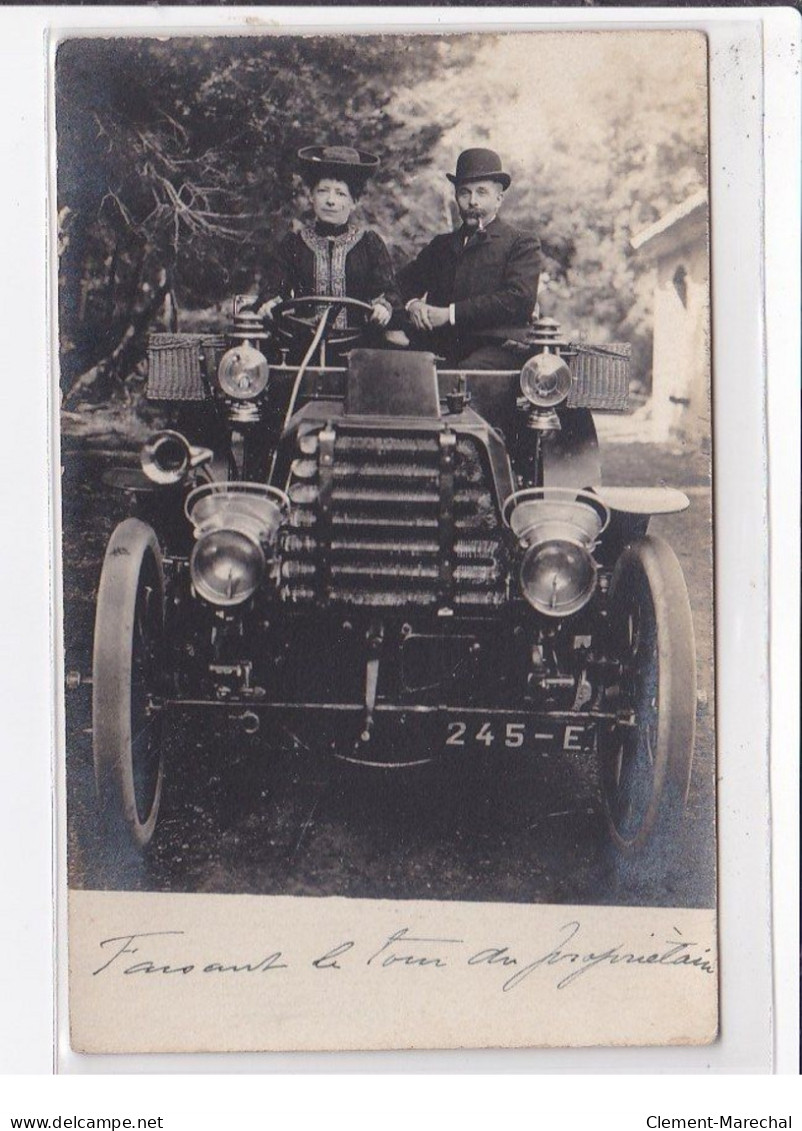 ORANGE : Carte Photo D'une Automobile (voiture) En 1903 - Très Bon état - Orange