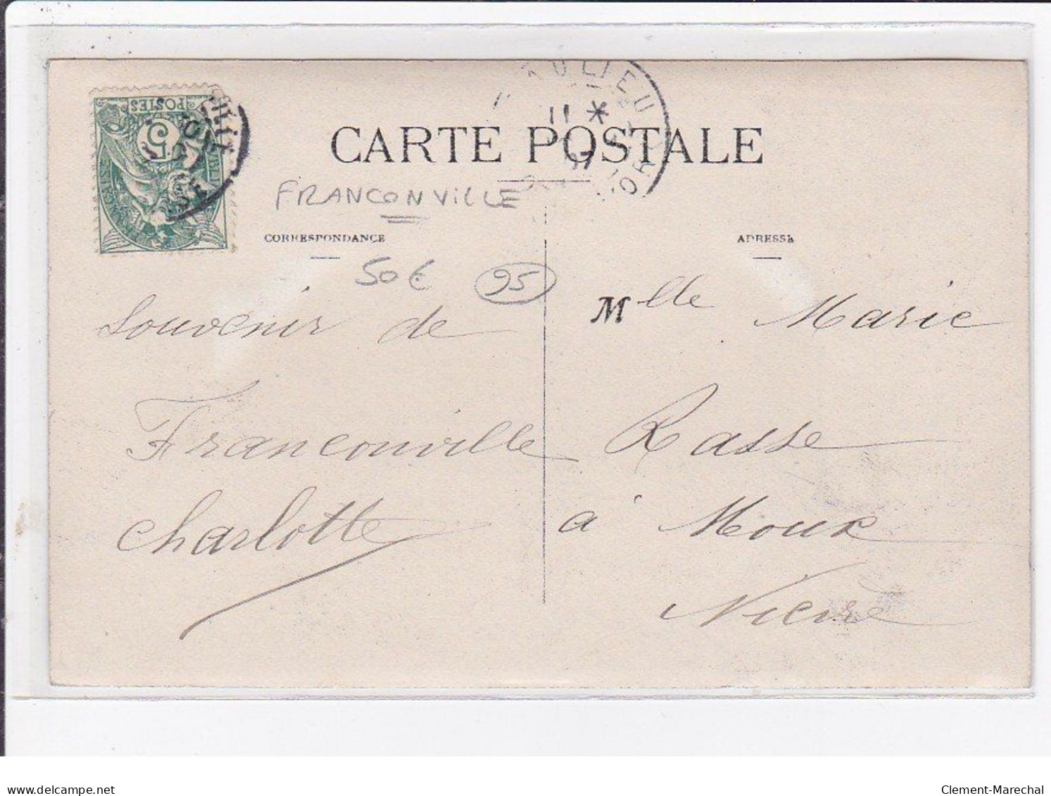 FRANCONVILLE : Carte Photo - Très Bon état - Franconville