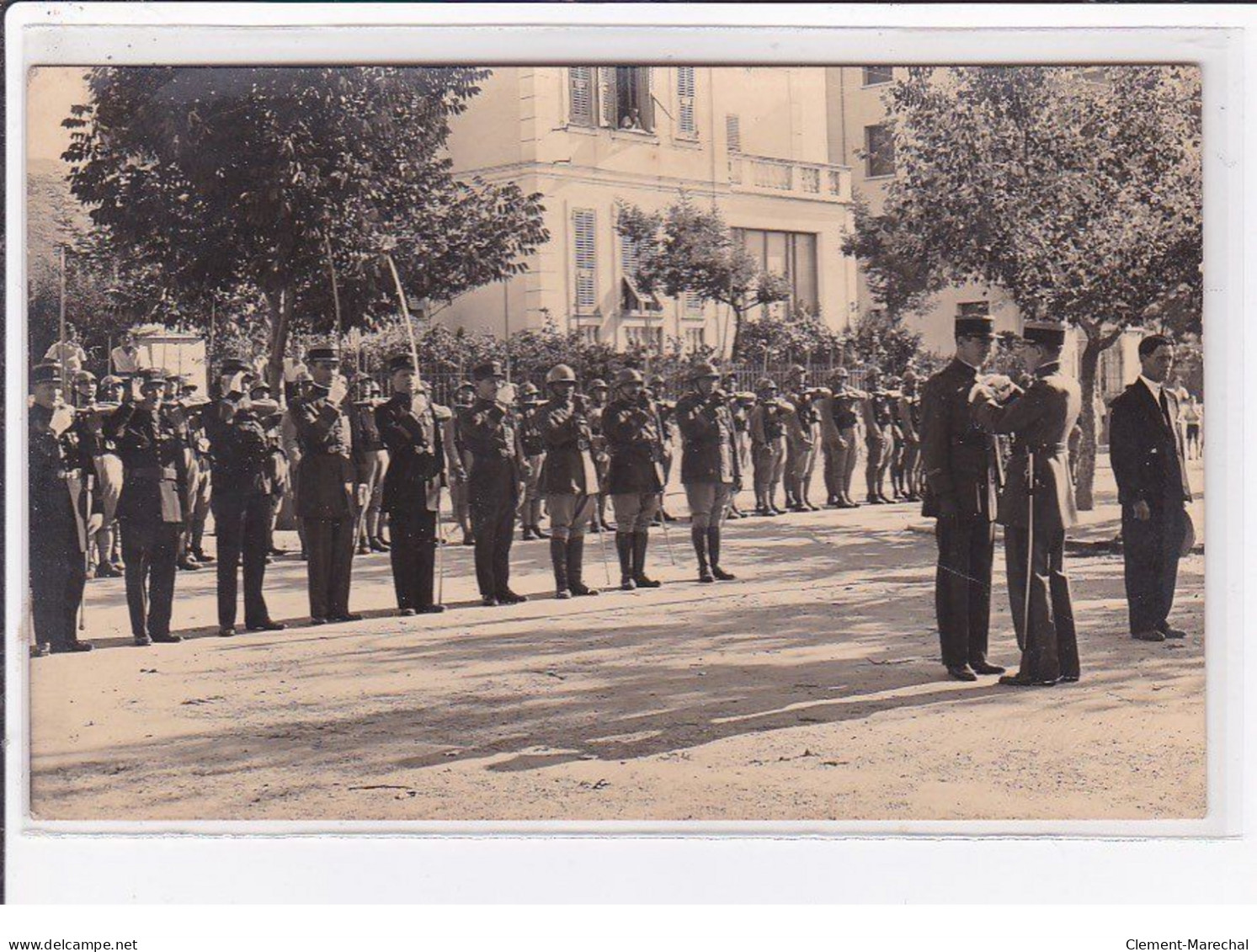 CORTE : Lot De 5 Cartes Photo Des Cérémonies Du 14 Juillet 1934 (militaire - Photo Filippi) - Très Bon état - Corte