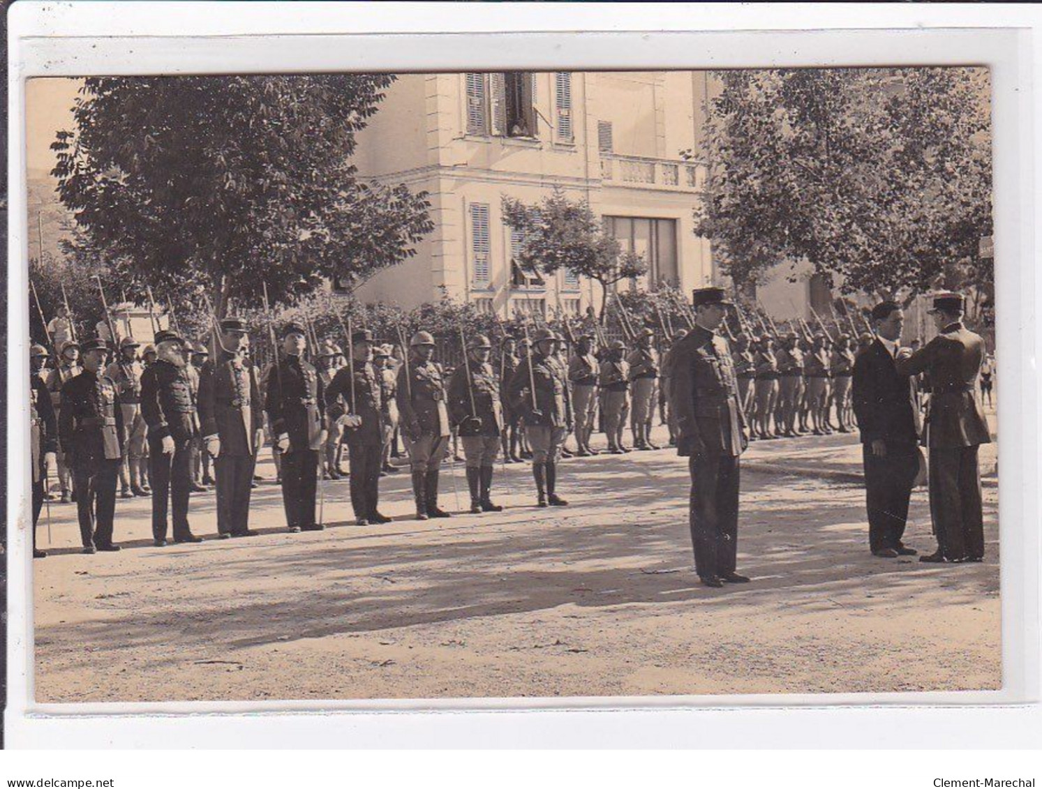 CORTE : Lot De 5 Cartes Photo Des Cérémonies Du 14 Juillet 1934 (militaire - Photo Filippi) - Très Bon état - Corte