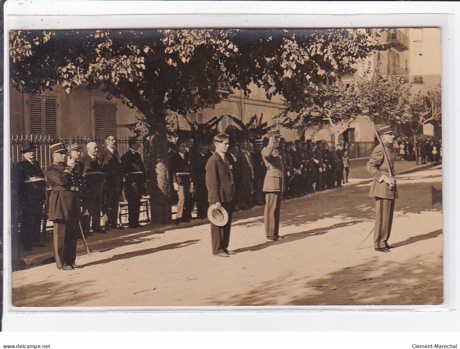 CORTE : Lot De 5 Cartes Photo Des Cérémonies Du 14 Juillet 1934 (militaire - Photo Filippi) - Très Bon état - Corte