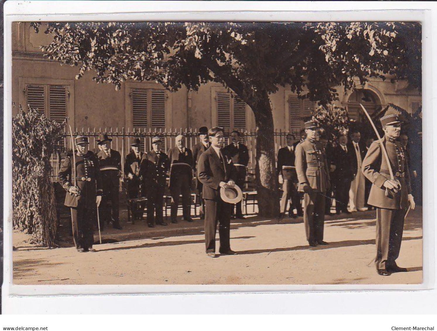 CORTE : lot de 5 cartes photo des cérémonies du 14 Juillet 1934 (militaire - photo Filippi) - très bon état