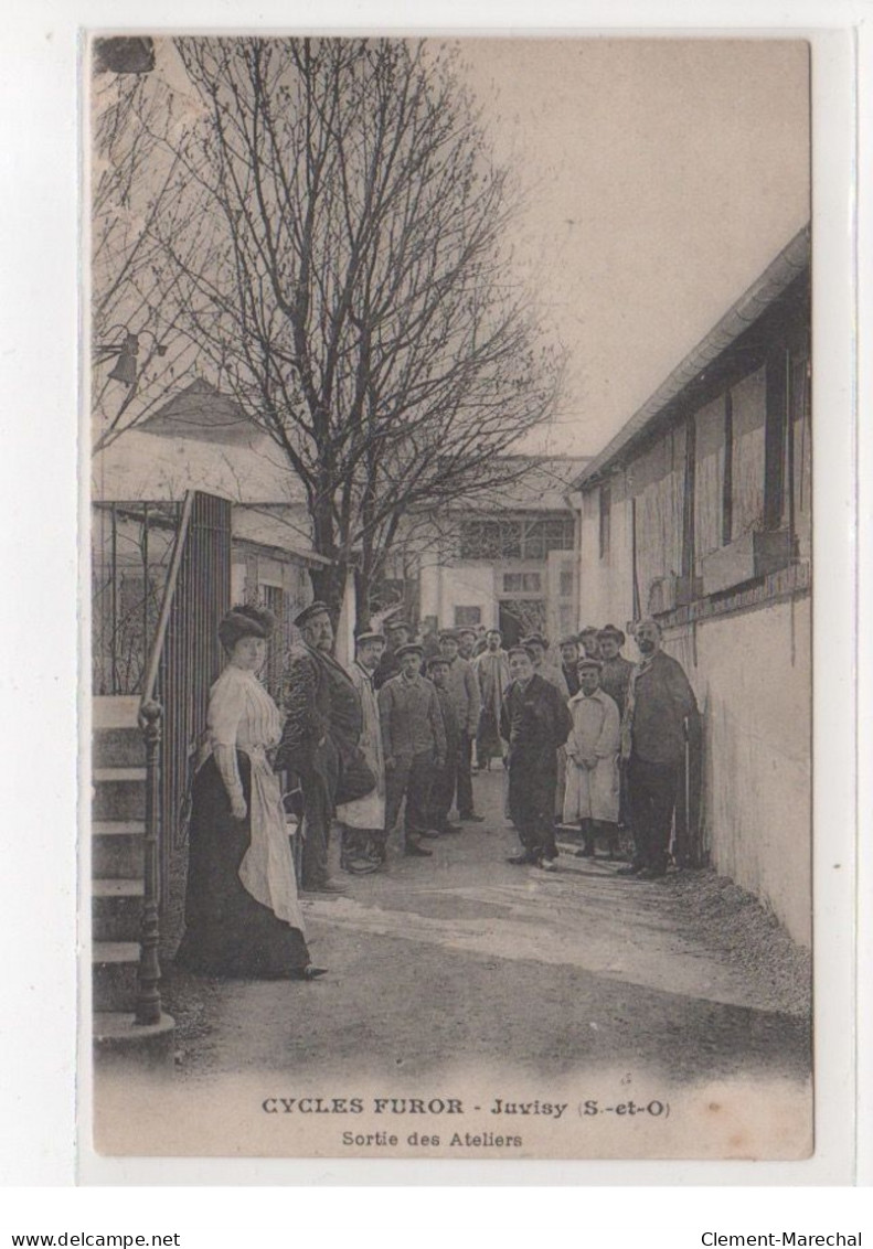 JUVISY : Magasin Des Cycles FUROR - Brébant Et Cie - Sortie Des Ateliers - état (réparée) - Juvisy-sur-Orge