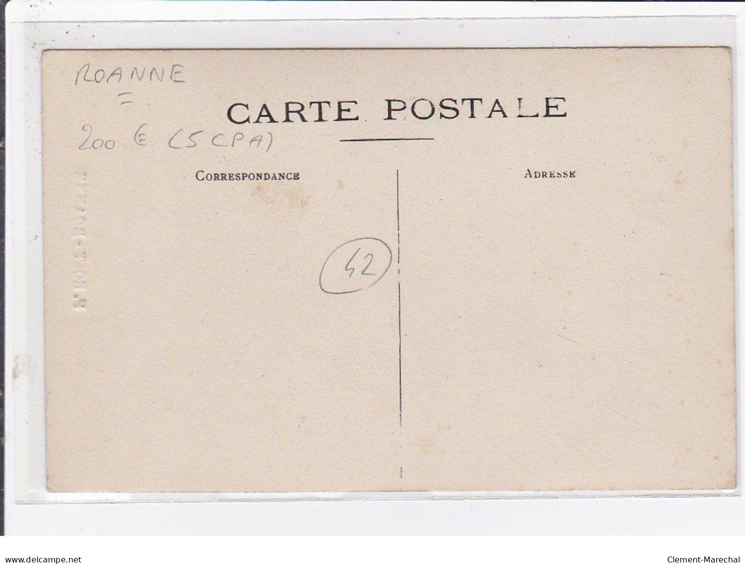 ROANNE : lot de 5 cartes photo d'un défilé militaire (photo Bost) - bon état général