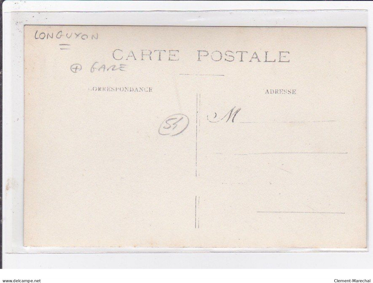 LONGUYON : lot de 6 cartes photo de la gare en ruine (guerre 14-18) - très bon état