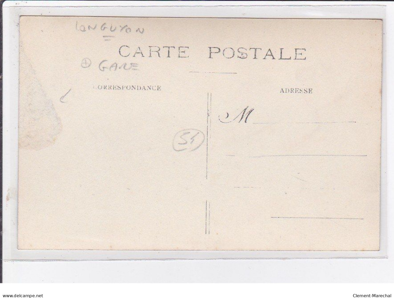 LONGUYON : lot de 6 cartes photo de la gare en ruine (guerre 14-18) - très bon état