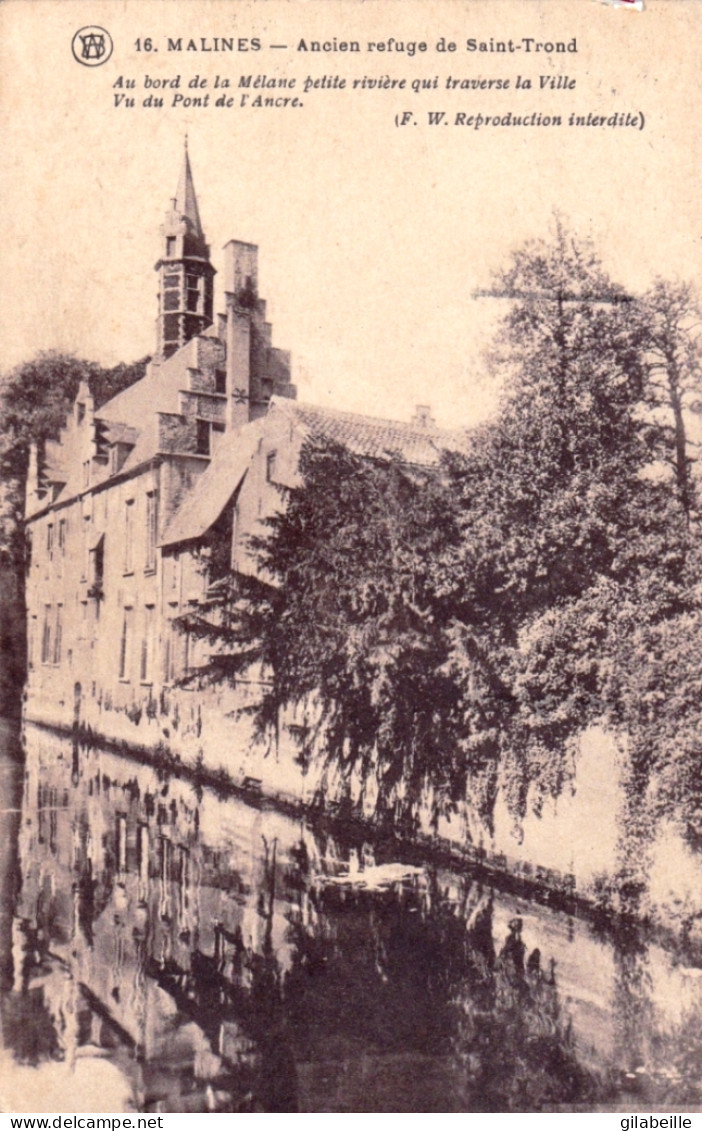 MALINES - MECHELEN - Ancien Refuge De Saint Trond - Mechelen