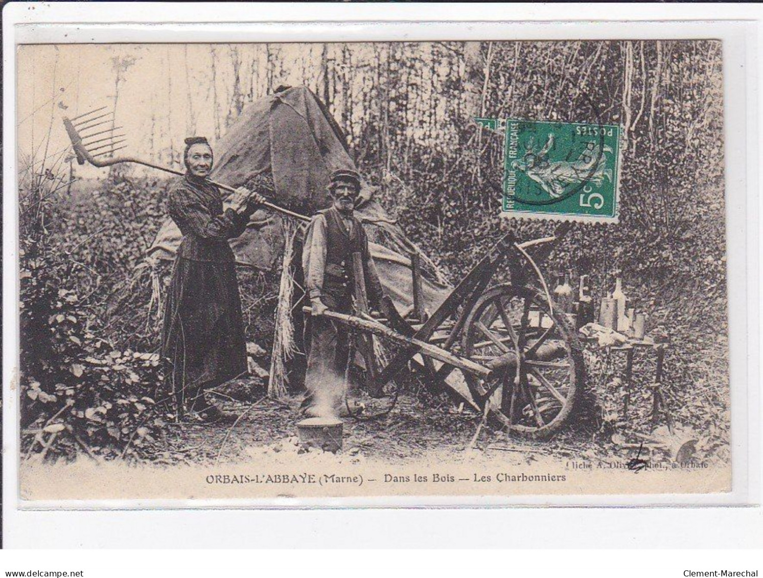 ORBAIS L'ABBAYE : Dans Les Bois - Les Charbonniers - état - Autres & Non Classés