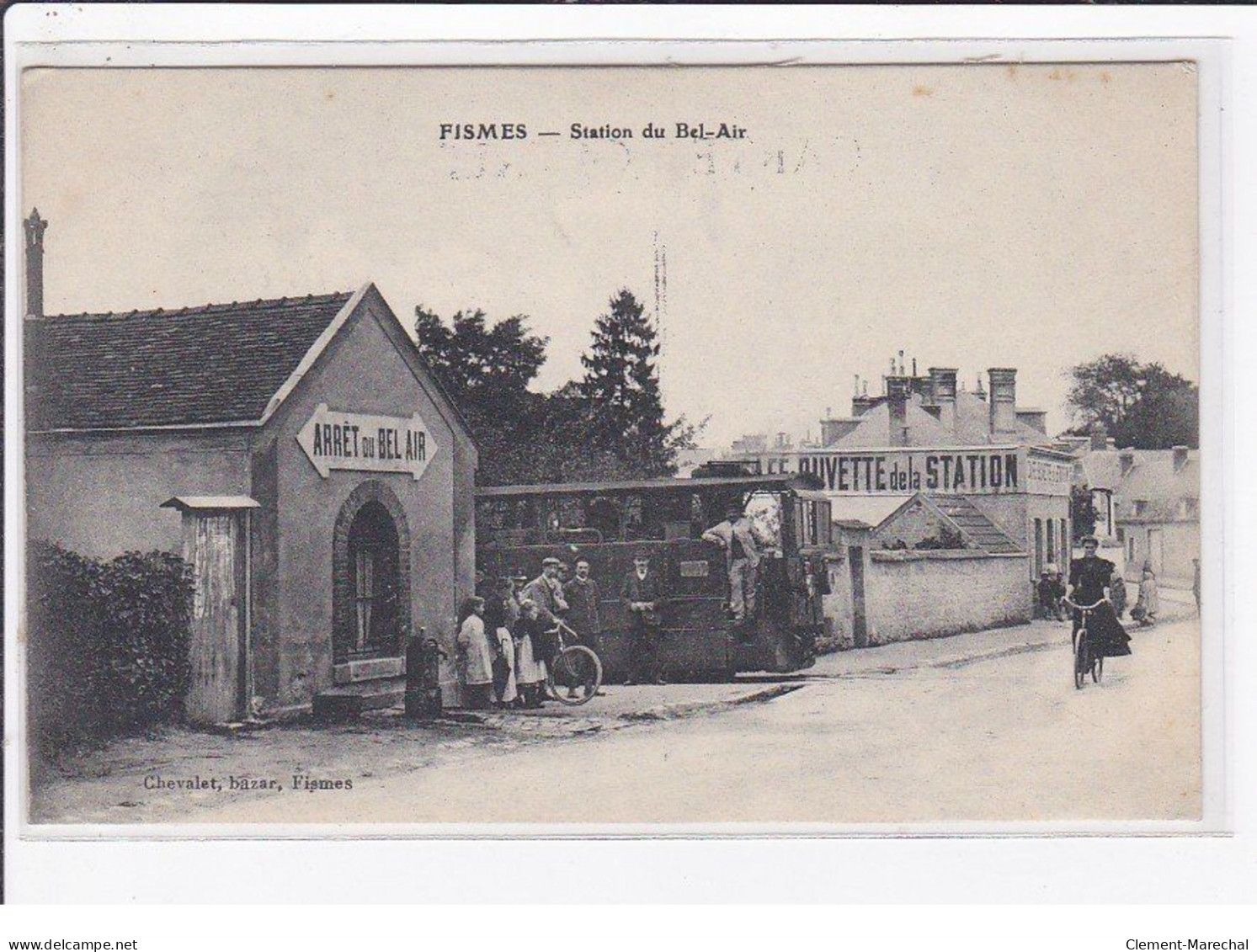 FISMES : Station Du Bel Air (tramway - Arret - Gare) - état - Fismes