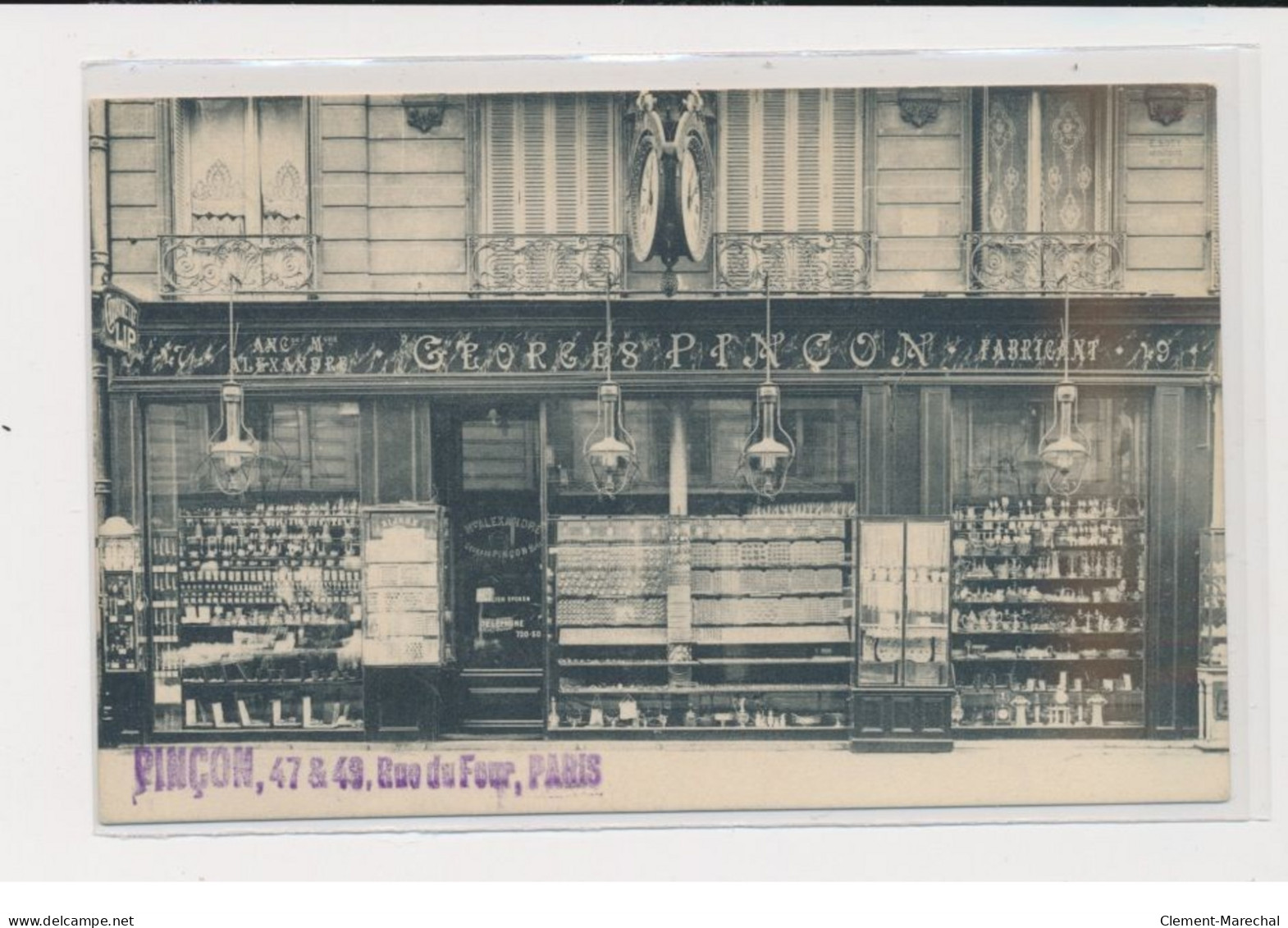 PARIS - Bijouterie Georges Pinçon - Rue Du Four - 75006 - Très Bon état - Arrondissement: 06
